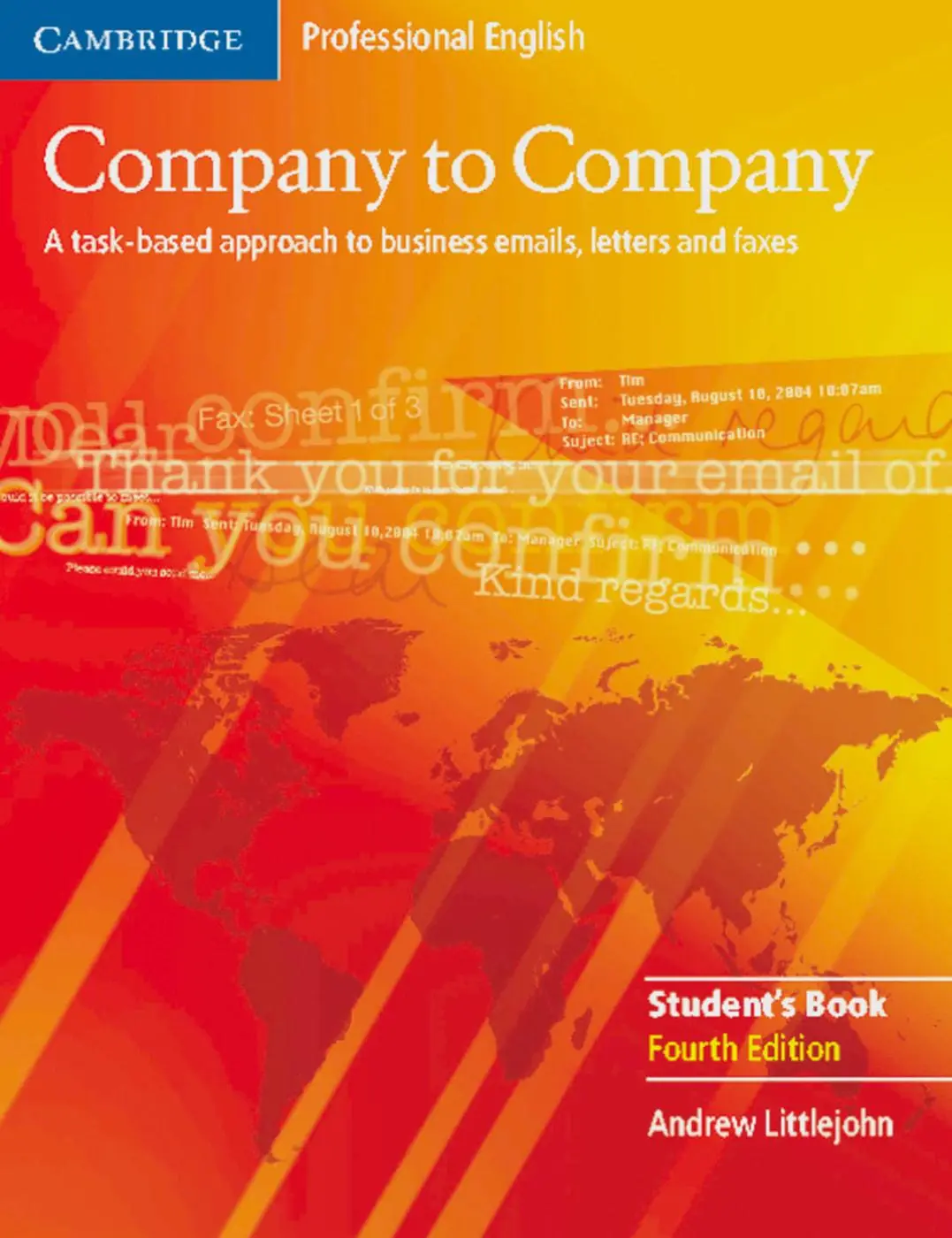 Cover: 9783125341548 | Company to Company. New edition. Student's Book | Andrew Littlejohn