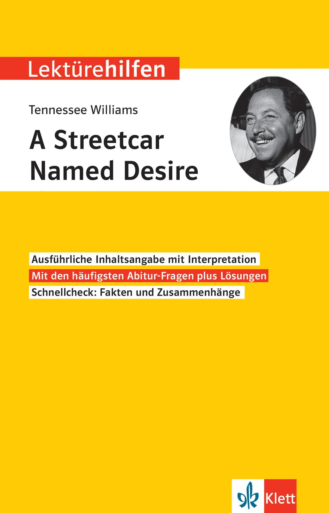 Cover: 9783129231548 | Lektürehilfen Tennessee Williams, A Streetcar Named Desire | Mühlmann