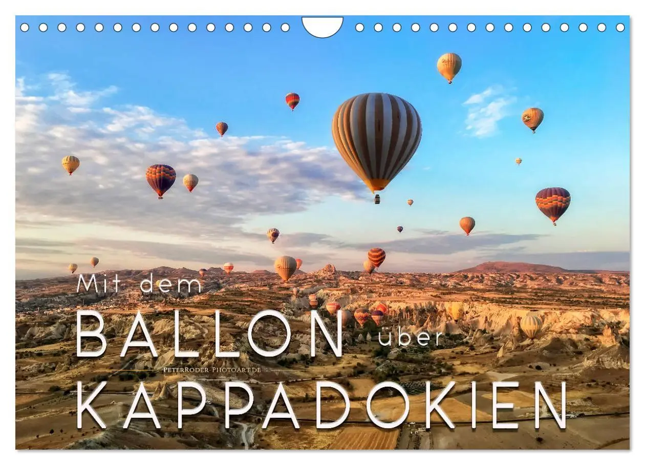 Cover: 9783457851548 | Mit dem Ballon über Kappadokien (Wandkalender 2026 DIN A4 quer),...