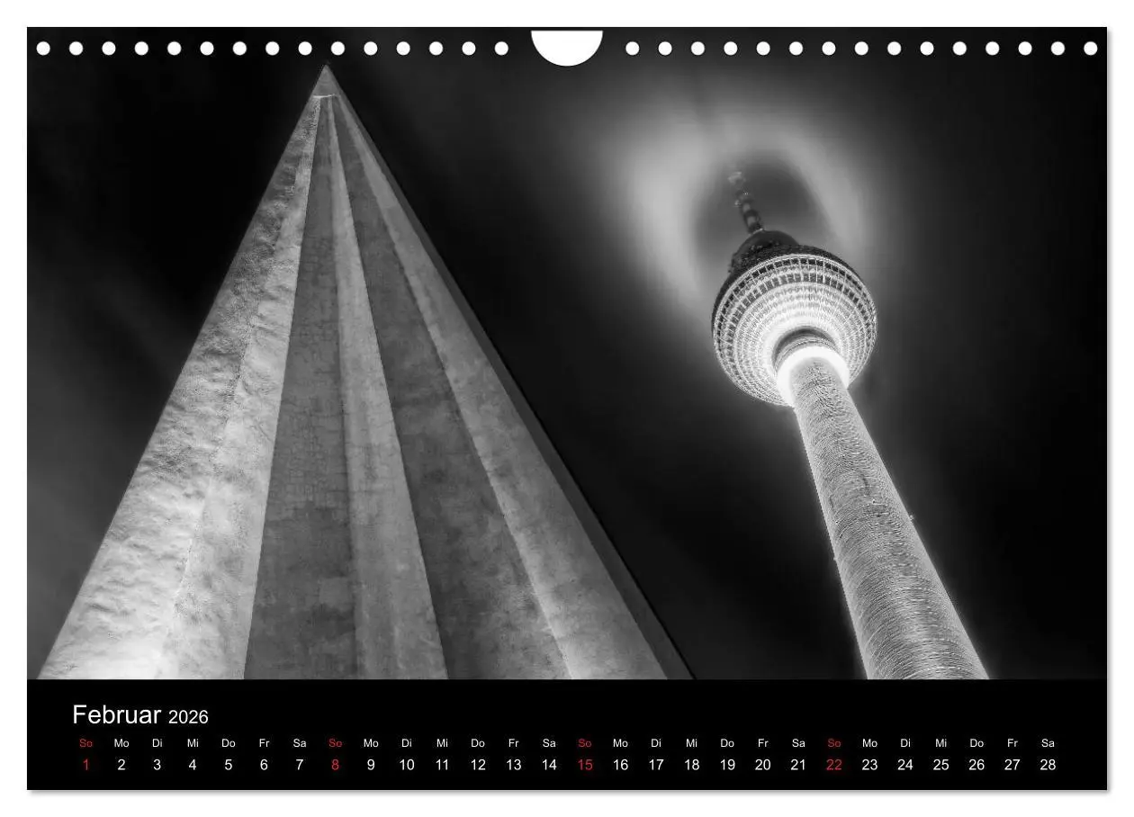 Bild: 9783516181548 | Berlin Monochrome (Wandkalender 2026 DIN A4 quer), CALVENDO...