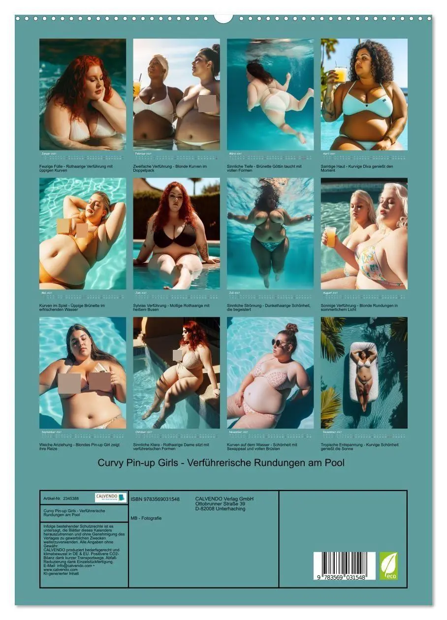Bild: 9783569031548 | Curvy Pin-up Girls - Verführerische Rundungen am Pool (hochwertiger...
