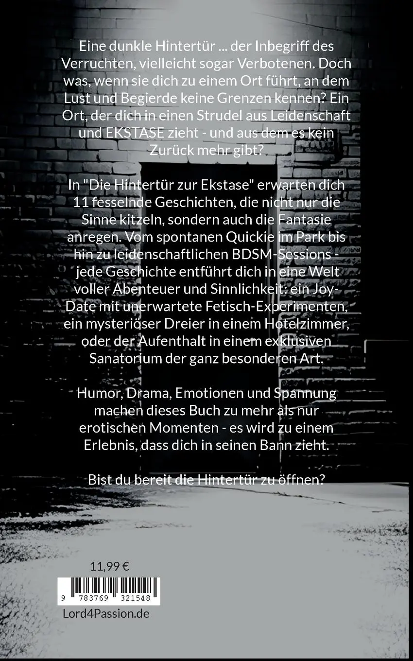 Rückseite: 9783769321548 | Die Hintertür zur Ekstase | André Lederer (u. a.) | Taschenbuch | 2024
