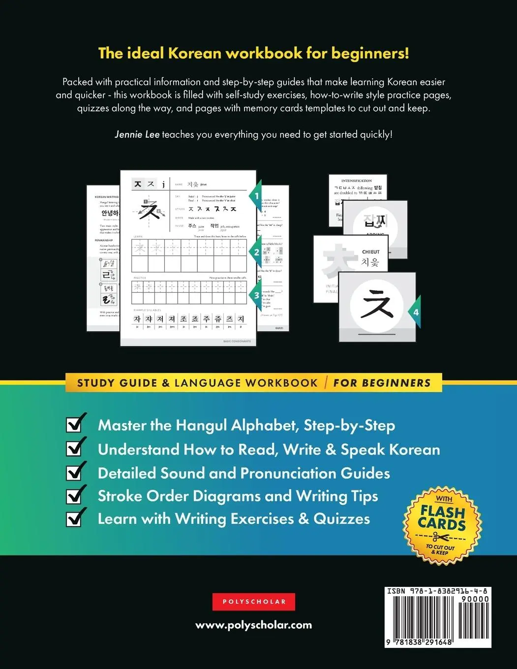 Rückseite: 9781838291648 | Learn Korean - The Language Workbook for Beginners | Lee (u. a.)