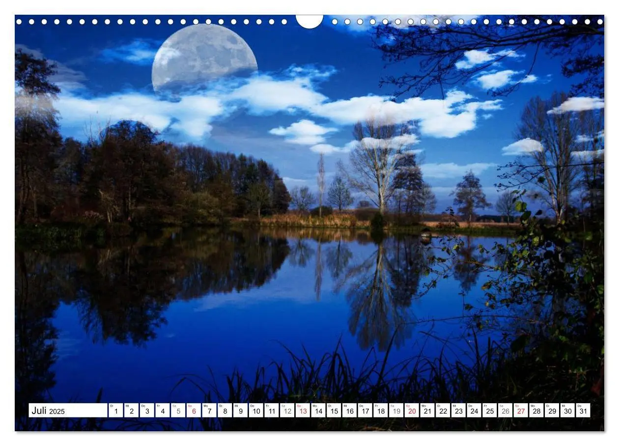 Bild: 9783435751648 | Träume im Mondlicht (Wandkalender 2025 DIN A3 quer), CALVENDO...