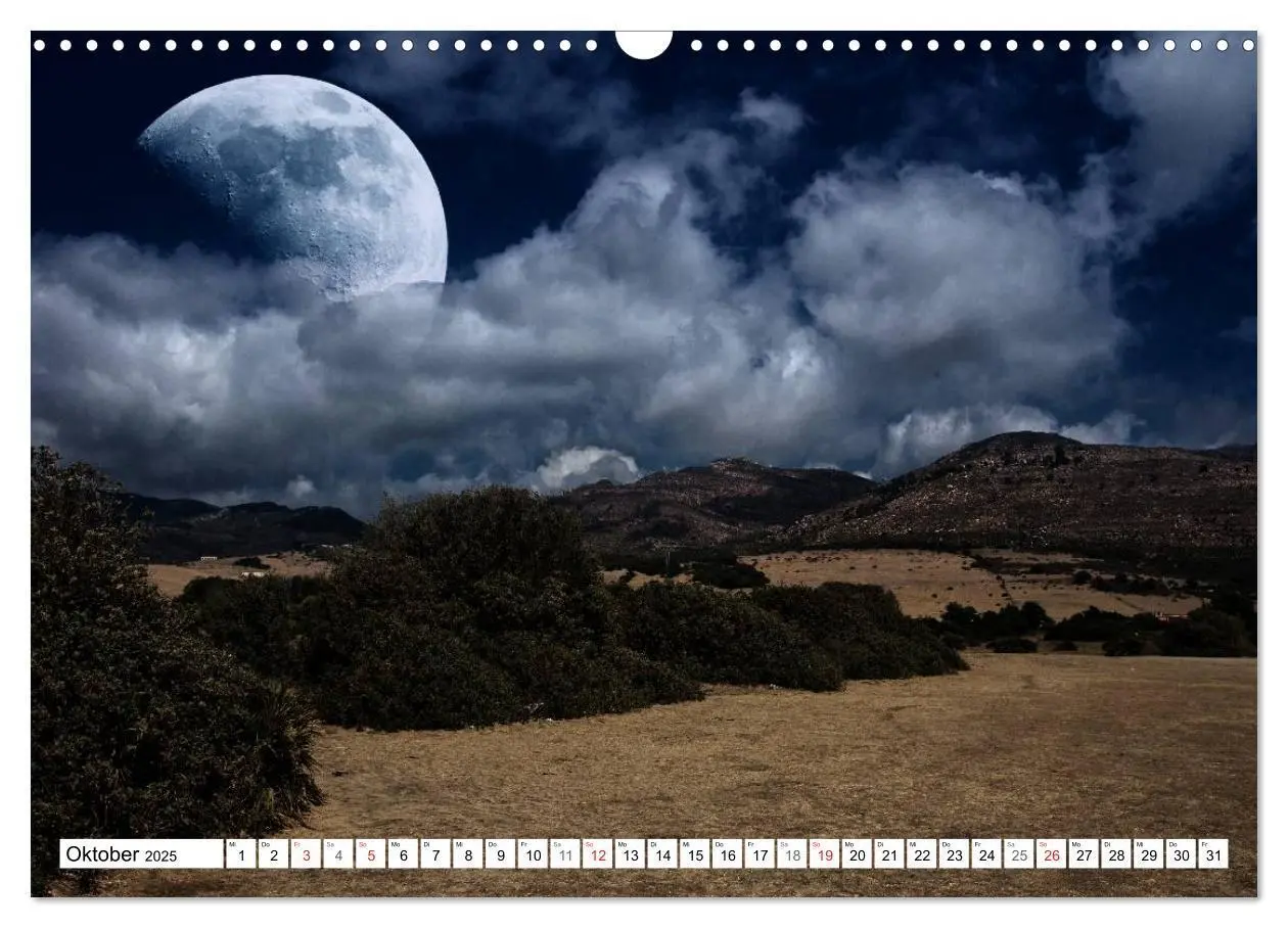 Bild: 9783435751648 | Träume im Mondlicht (Wandkalender 2025 DIN A3 quer), CALVENDO...