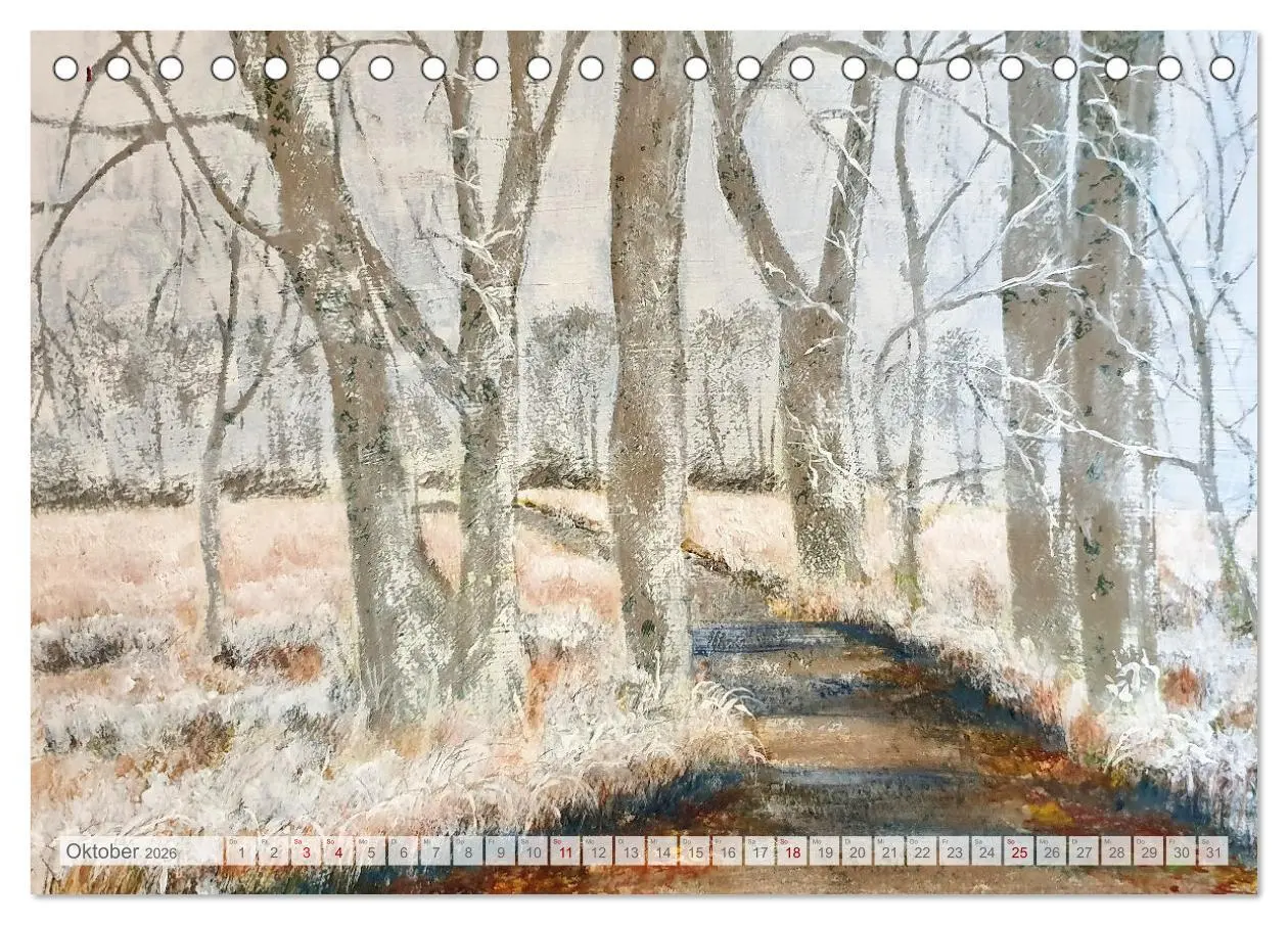 Bild: 9783457391648 | Winterzauberwelt - Gemalte Winterlandschaften (Tischkalender 2026...