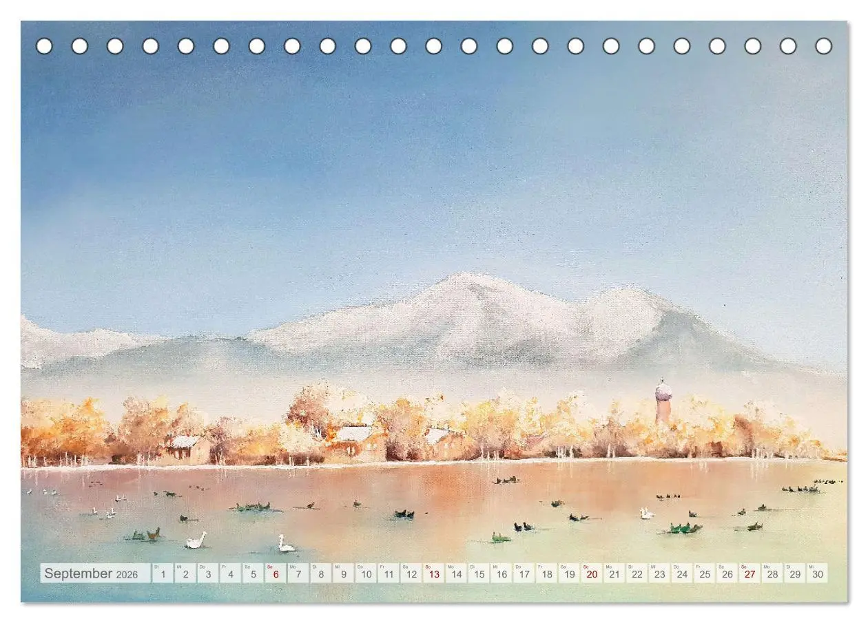 Bild: 9783457391648 | Winterzauberwelt - Gemalte Winterlandschaften (Tischkalender 2026...
