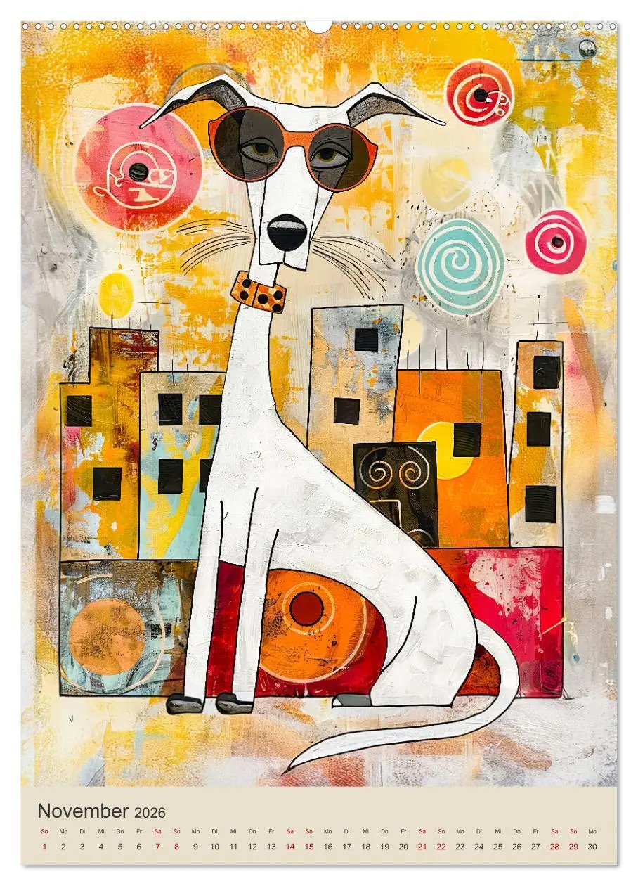 Bild: 9783516241648 | Pop-Art Hunde - Moderne, verrückte Hundeporträts (Wandkalender 2026...