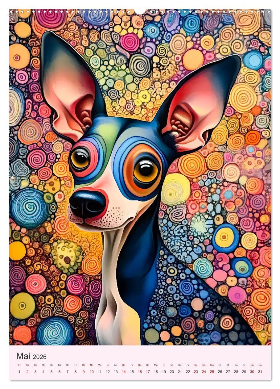 Bild: 9783516241648 | Pop-Art Hunde - Moderne, verrückte Hundeporträts (Wandkalender 2026...