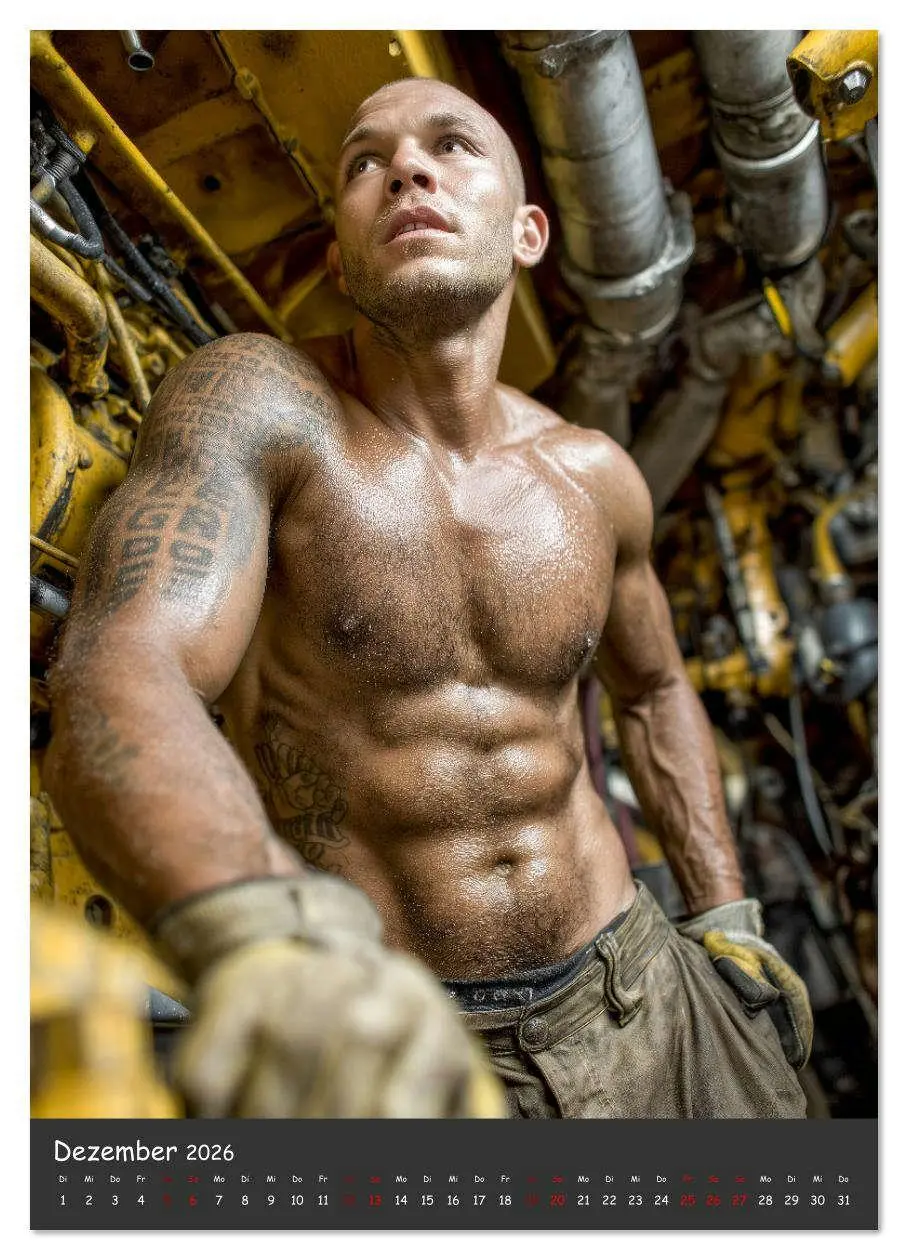 Bild: 9783516621648 | Schrauberträume - Sexy Männer zwischen Motoren und Öl (Wandkalender...