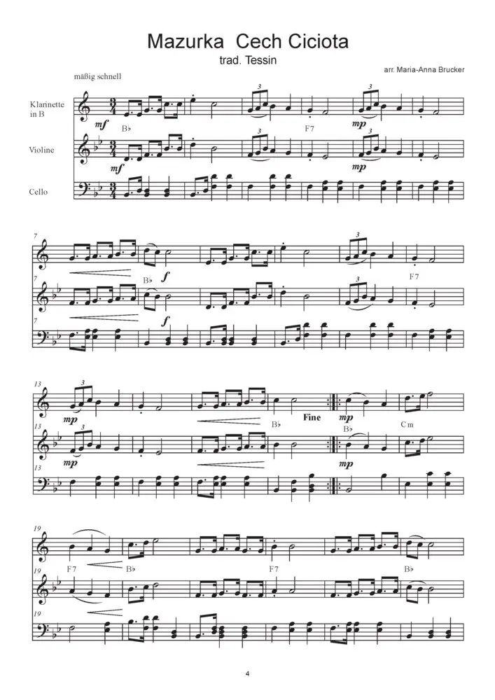 Bild: 9783864111648 | Alpenländische Musik für Klarinette, Violine und Cello, 3 Teile | Buch