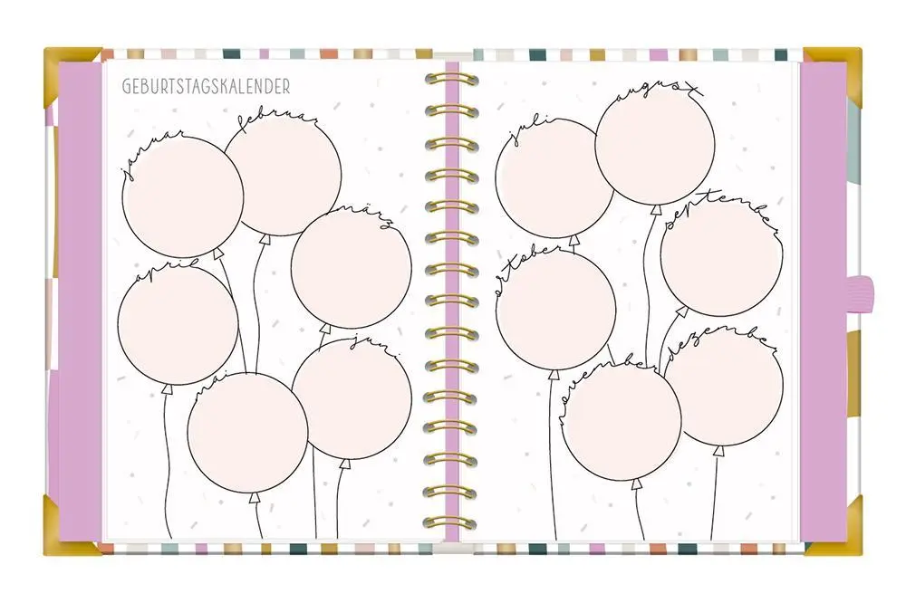 Bild: 9783986361648 | Terminplaner A5 Premium 2026 Bunt | Premium-Terminplaner | Original
