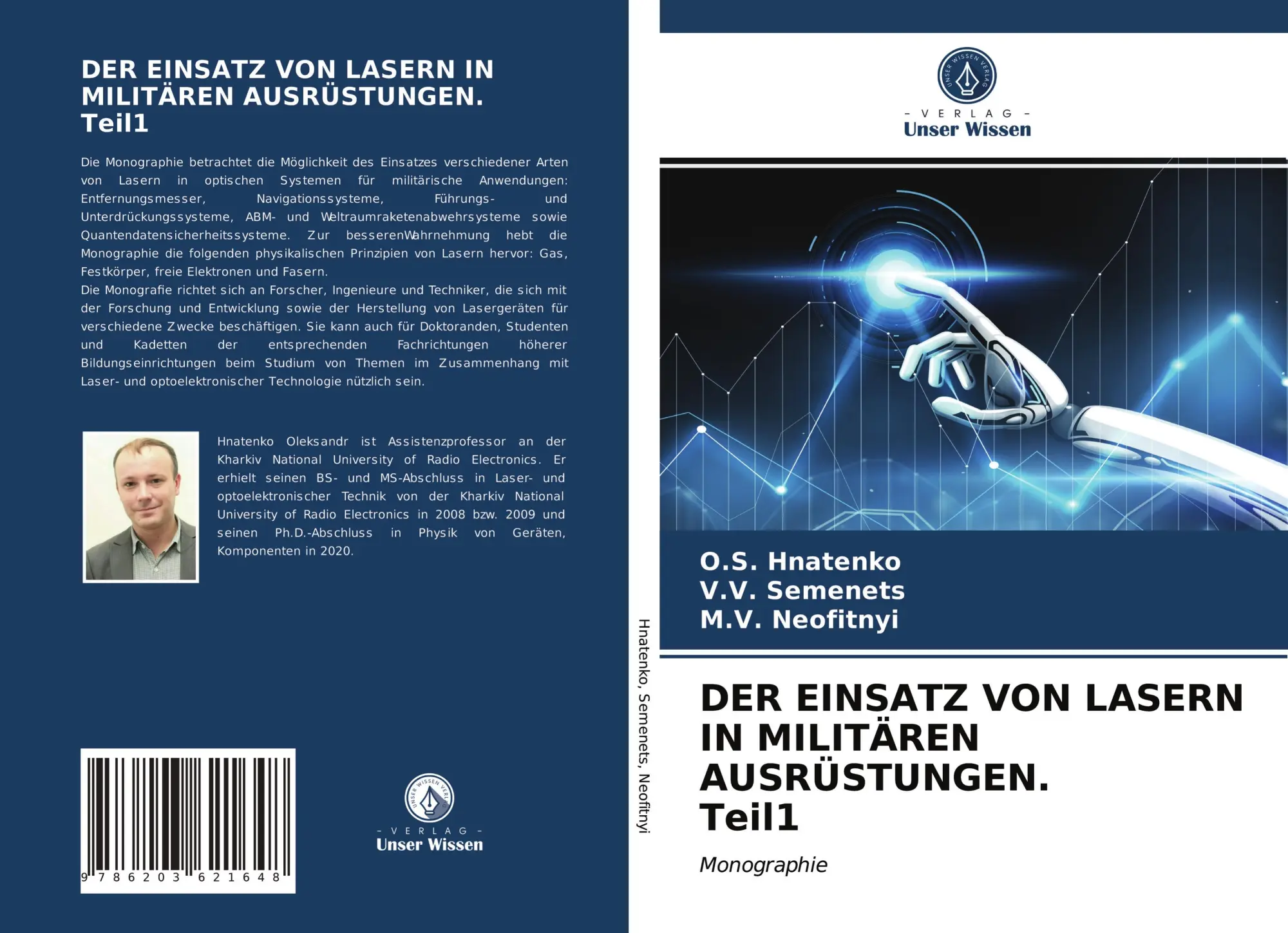 Cover: 9786203621648 | DER EINSATZ VON LASERN IN MILITÄREN AUSRÜSTUNGEN. Teil1 | Monographie