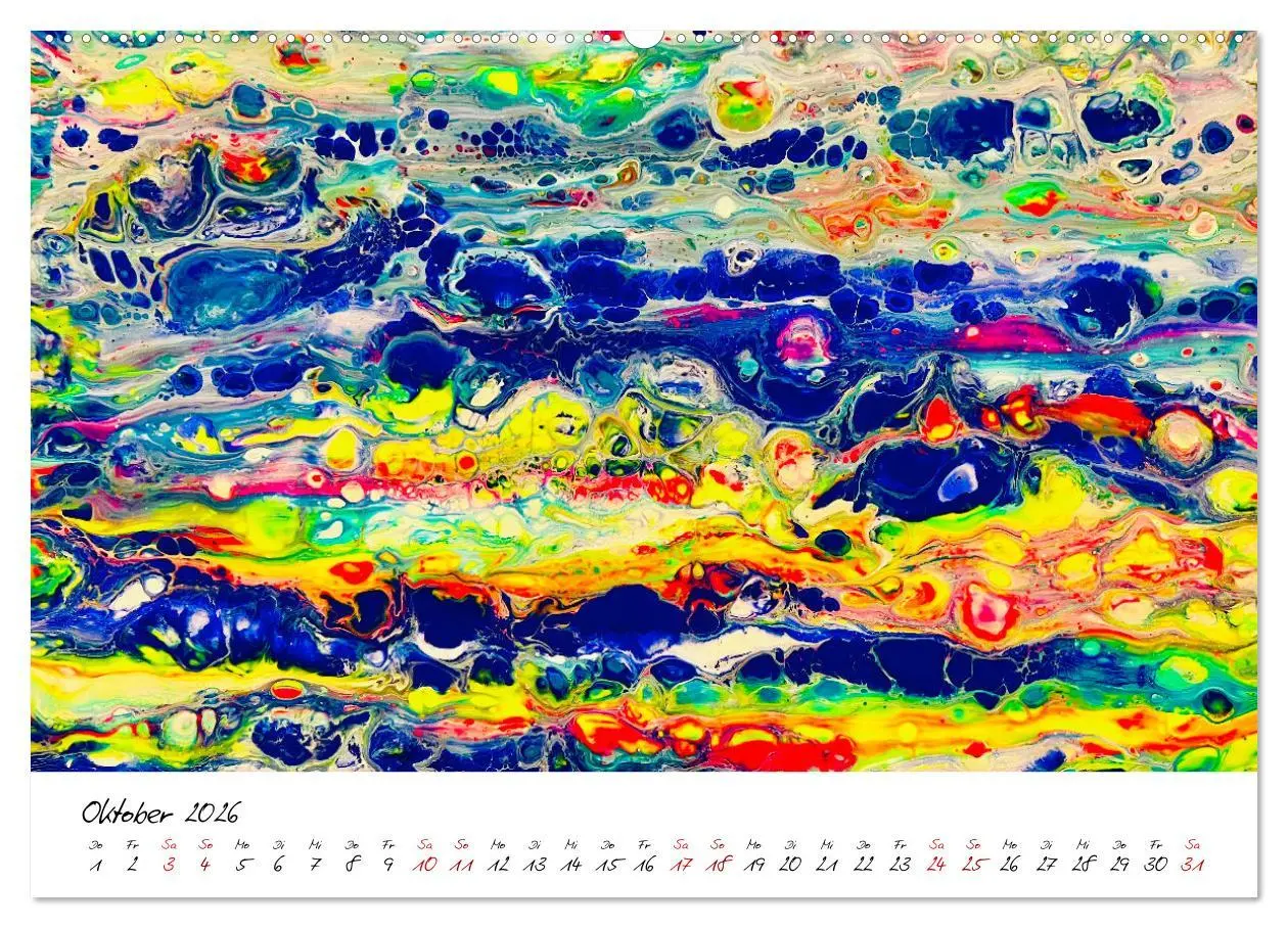 Bild: 9783457381748 | Abstrakte Regenbogen (hochwertiger Premium Wandkalender 2026 DIN A2...