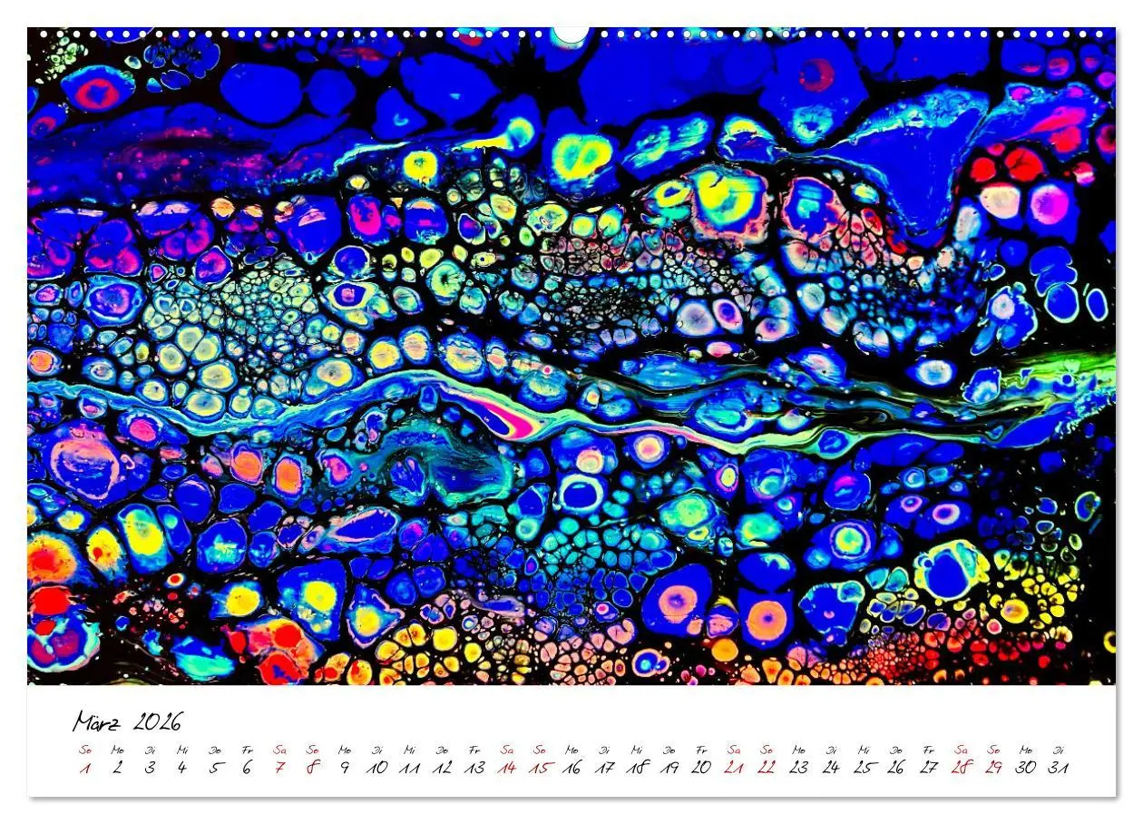 Bild: 9783457381748 | Abstrakte Regenbogen (hochwertiger Premium Wandkalender 2026 DIN A2...