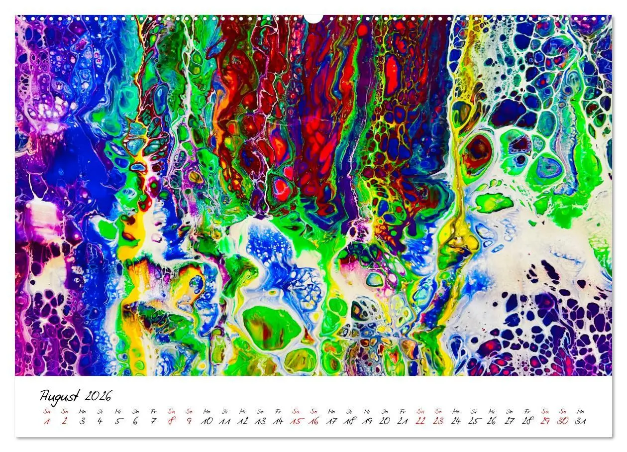 Bild: 9783457381748 | Abstrakte Regenbogen (hochwertiger Premium Wandkalender 2026 DIN A2...