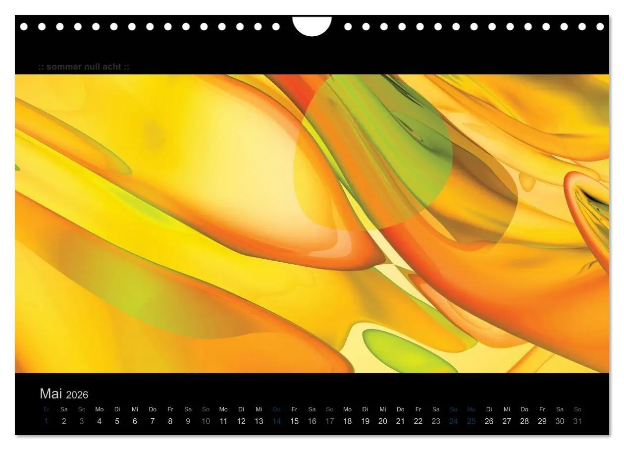 Bild: 9783516091748 | Abstrakte Kunst (Wandkalender 2026 DIN A4 quer), CALVENDO...