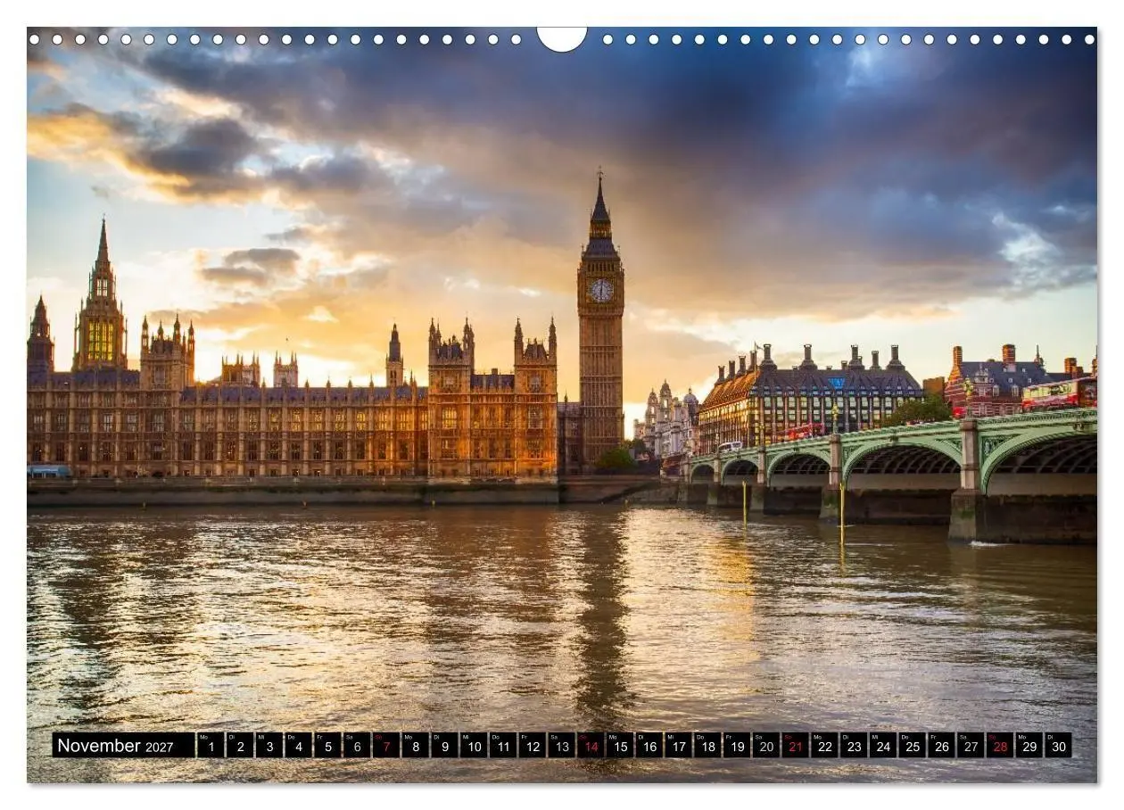 Bild: 9783594071748 | Wundervolles London (Wandkalender 2027 DIN A3 quer), CALVENDO...