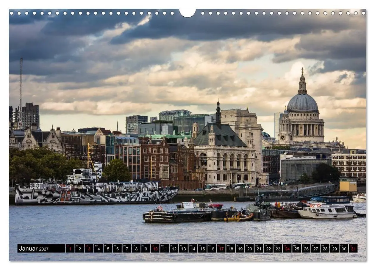 Bild: 9783594071748 | Wundervolles London (Wandkalender 2027 DIN A3 quer), CALVENDO...