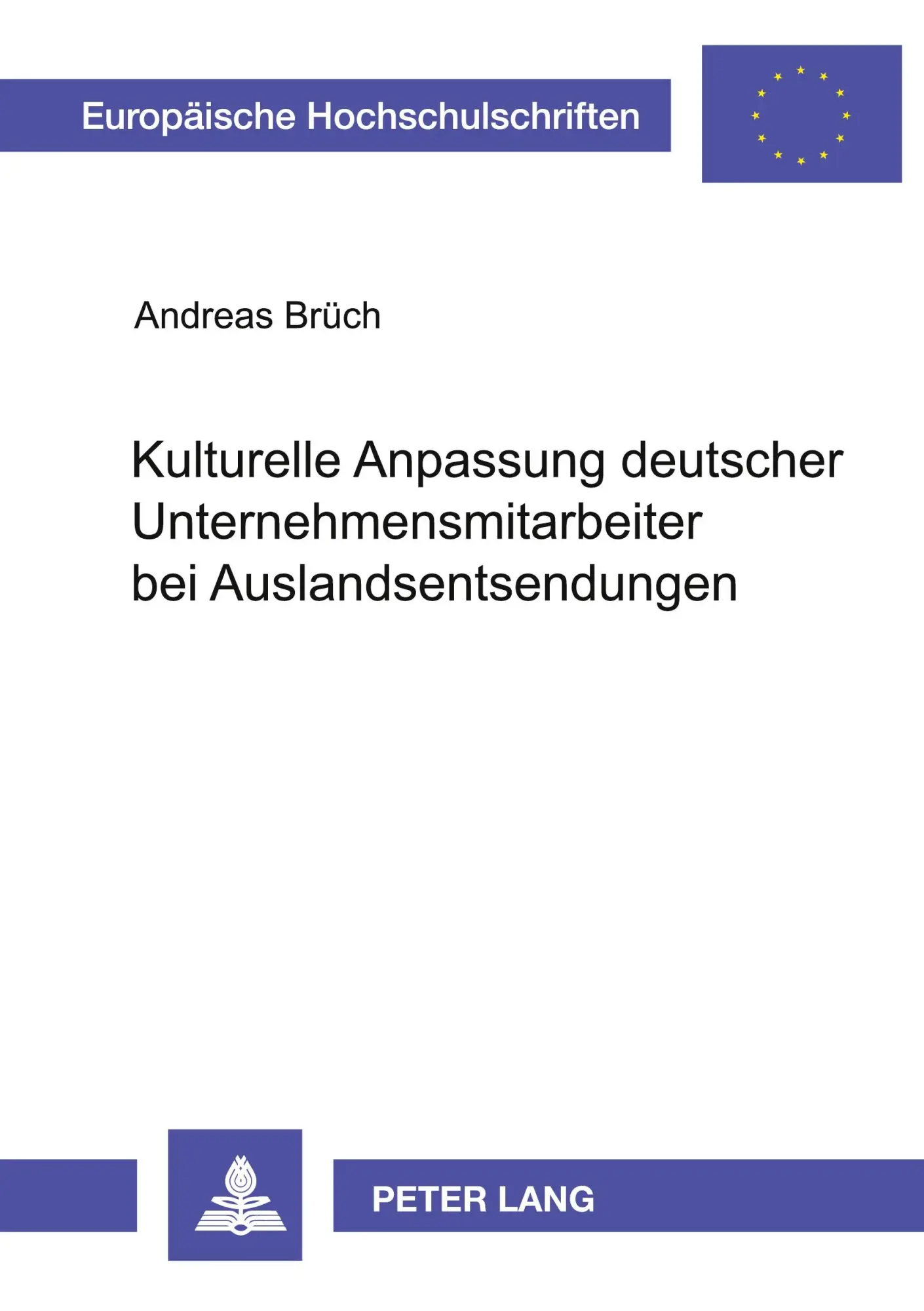 Cover: 9783631381748 | Kulturelle Anpassung deutscher Unternehmensmitarbeiter bei...