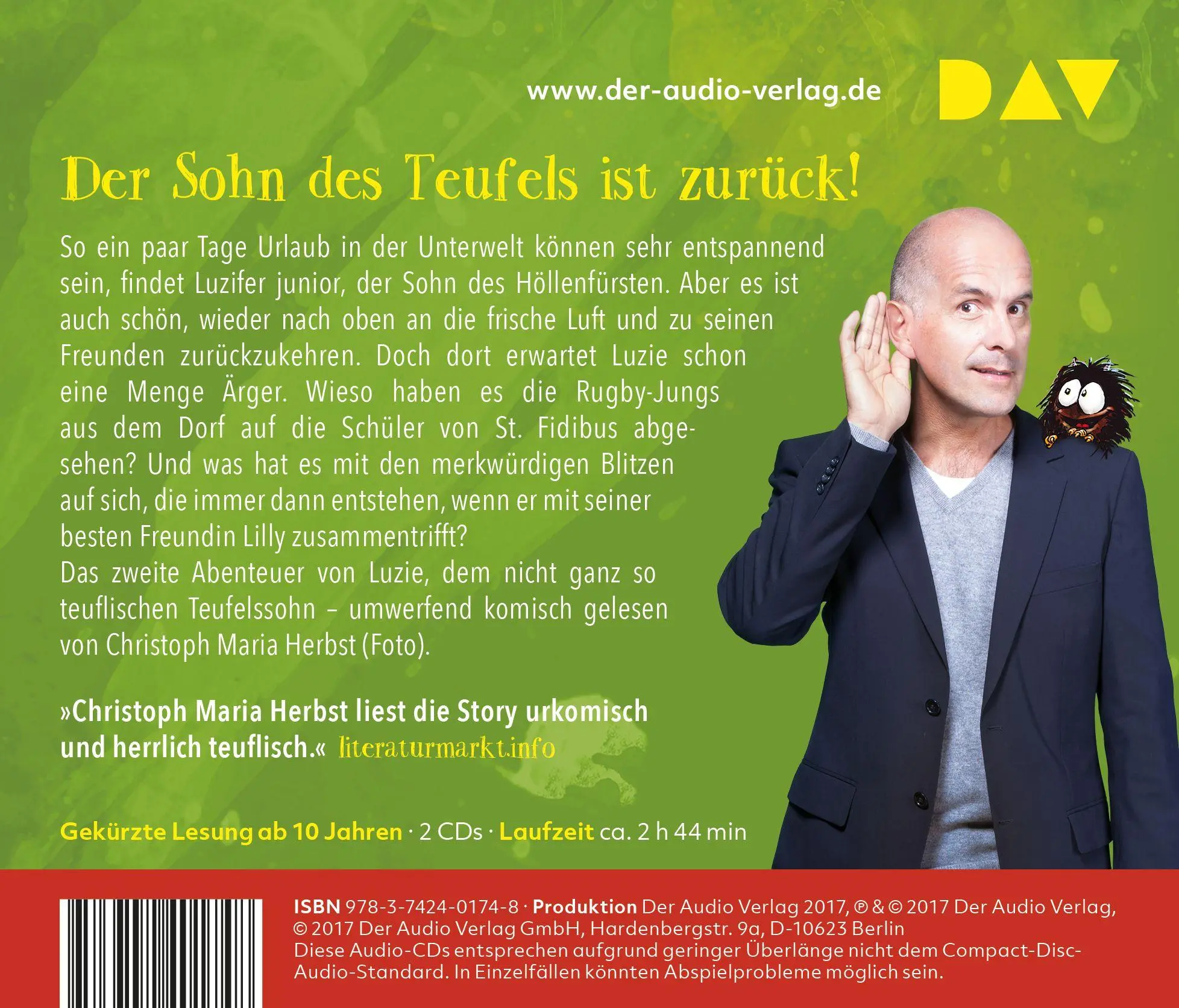 Rückseite: 9783742401748 | Luzifer junior - Teil 02: Ein teuflisch gutes Team | Jochen Till | CD
