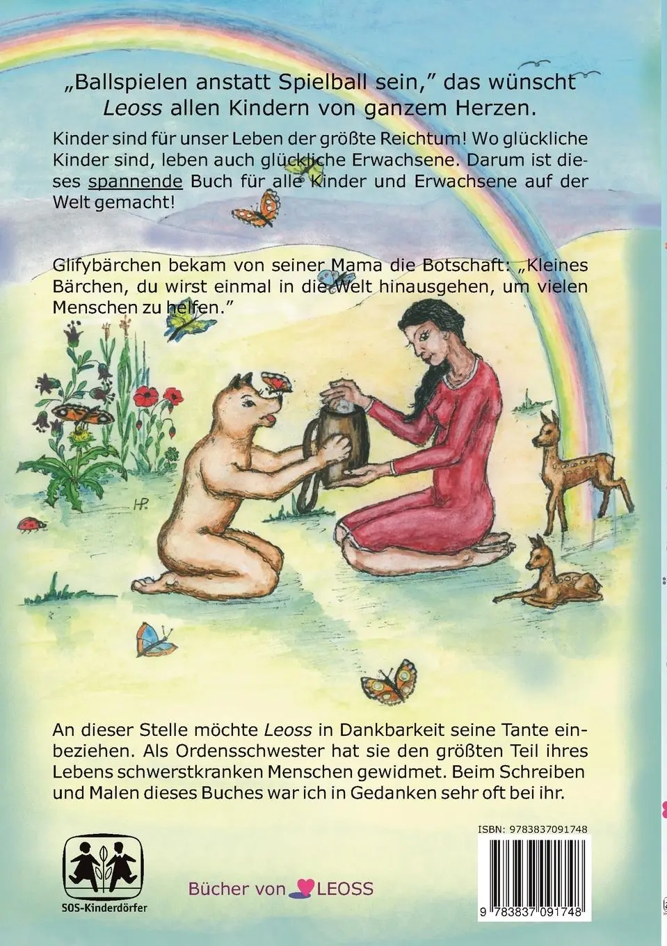 Rückseite: 9783837091748 | Glifybärchens Abenteuer | Die Blüte des Regenbogens | Hermann Popp