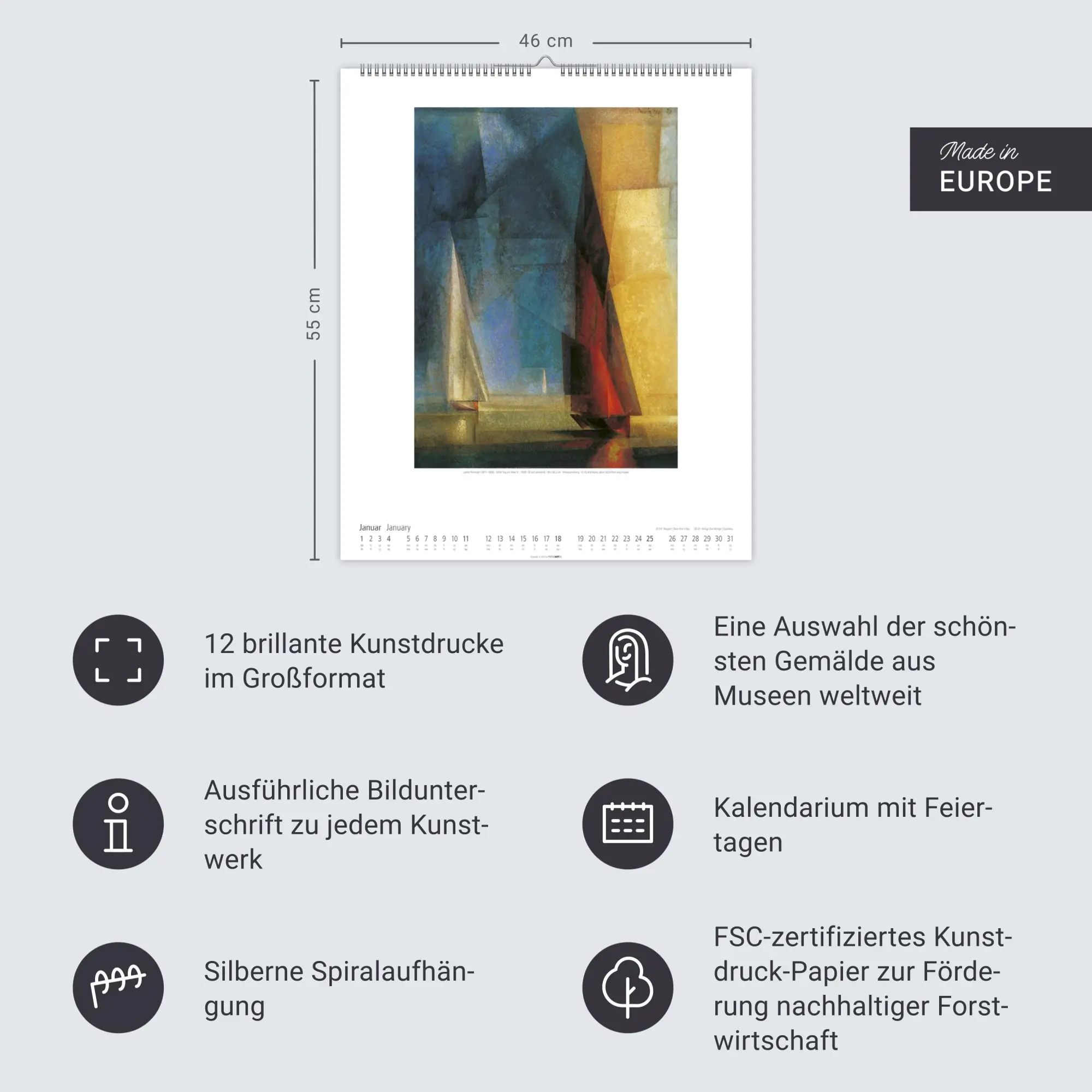 Bild: 9783839901748 | Lyonel Feininger Kalender 2026 | Lyonel Feininger | Kalender | 14 S.