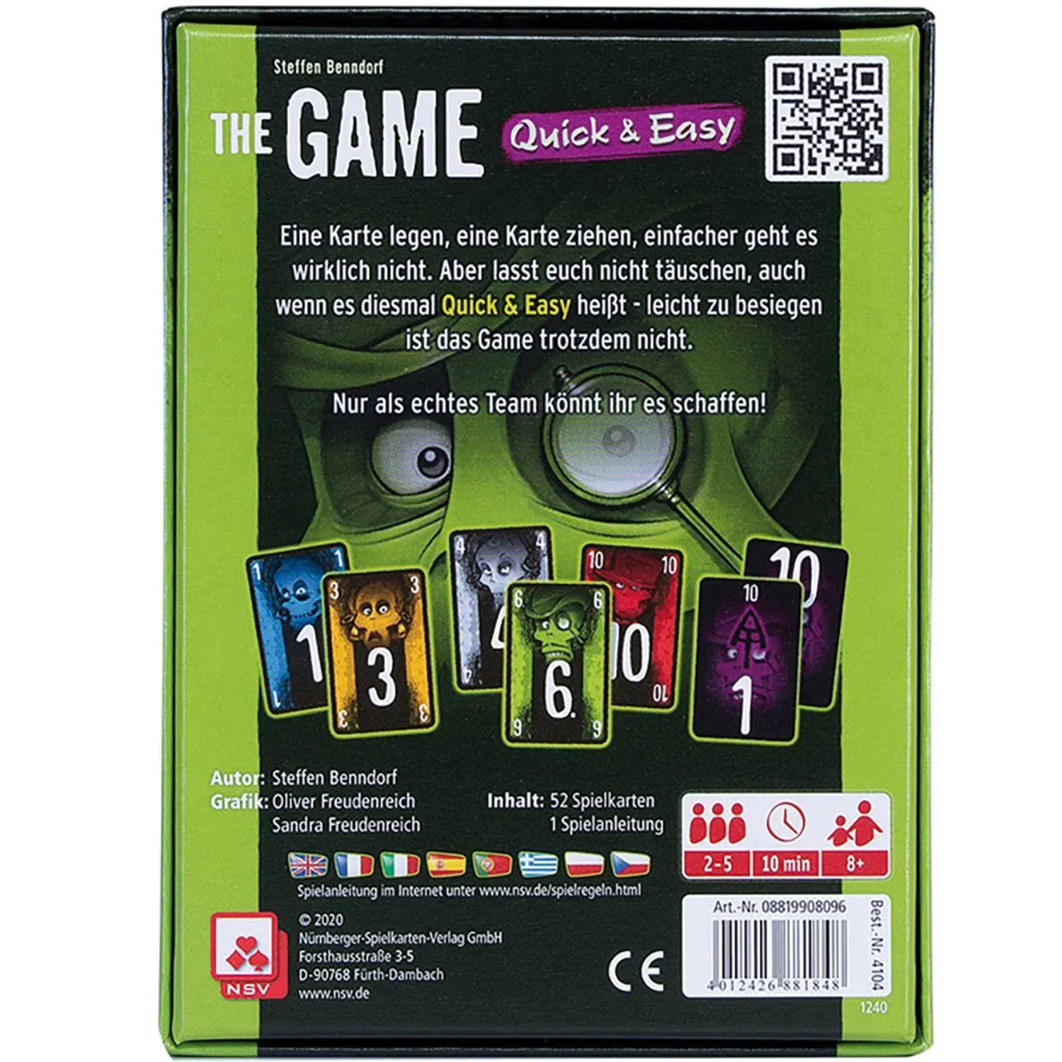 Bild: 4012426881848 | THE GAME QUICK AND EASY | Steffen Benndorf | Spiel | Brettspiel | 4104