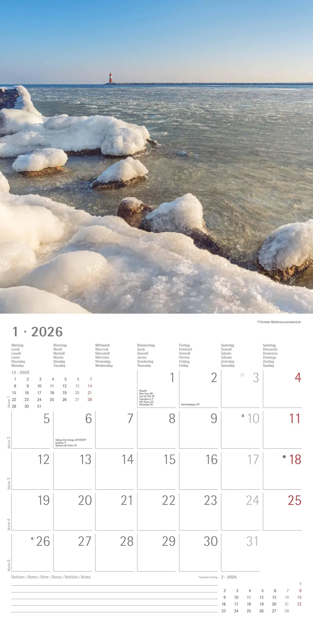 Bild: 4069095001848 | Seeblick 2026 - Broschürenkalender 30x30 cm (30x60 geöffnet) -...