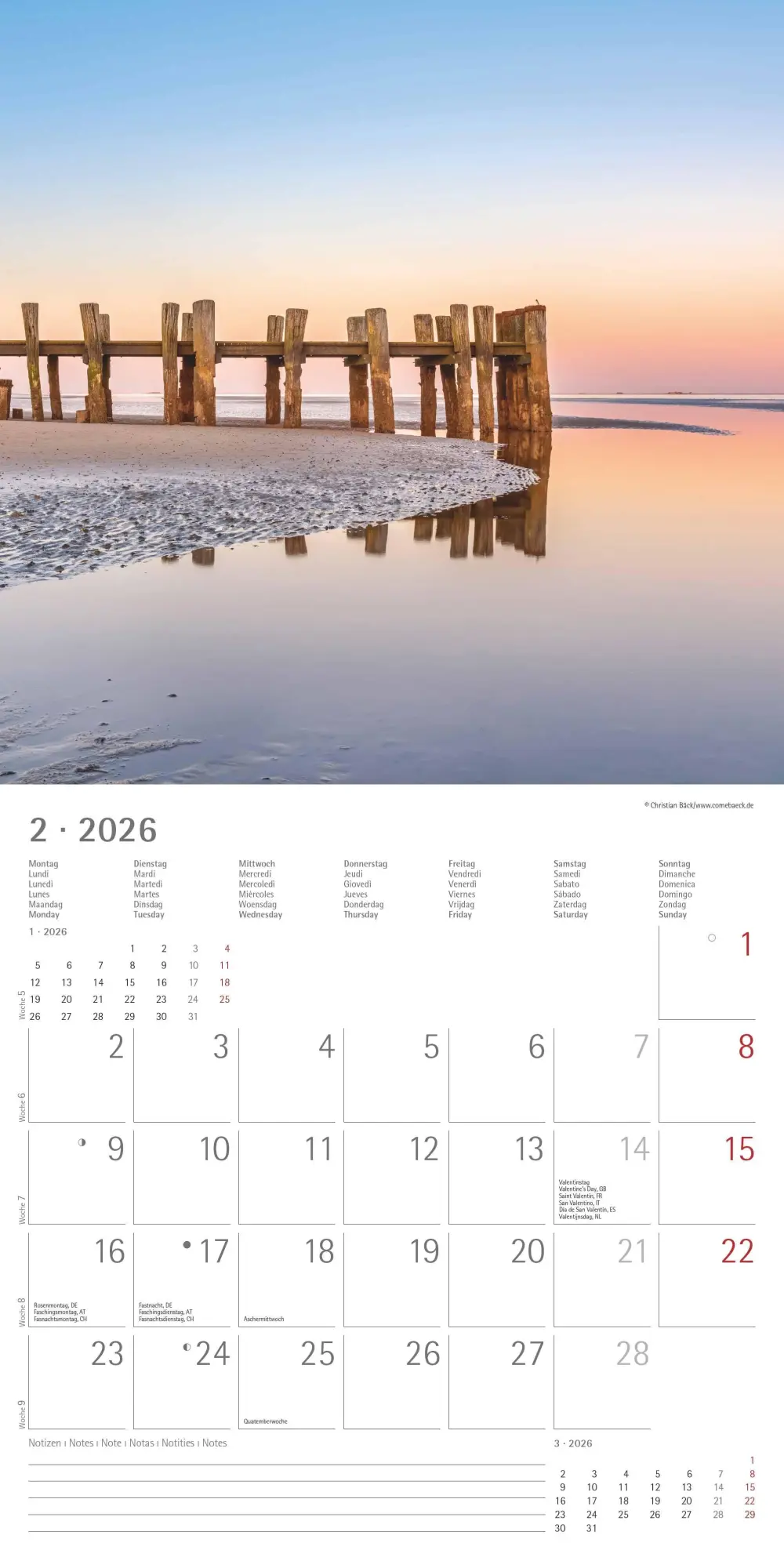 Bild: 4069095001848 | Seeblick 2026 - Broschürenkalender 30x30 cm (30x60 geöffnet) -...