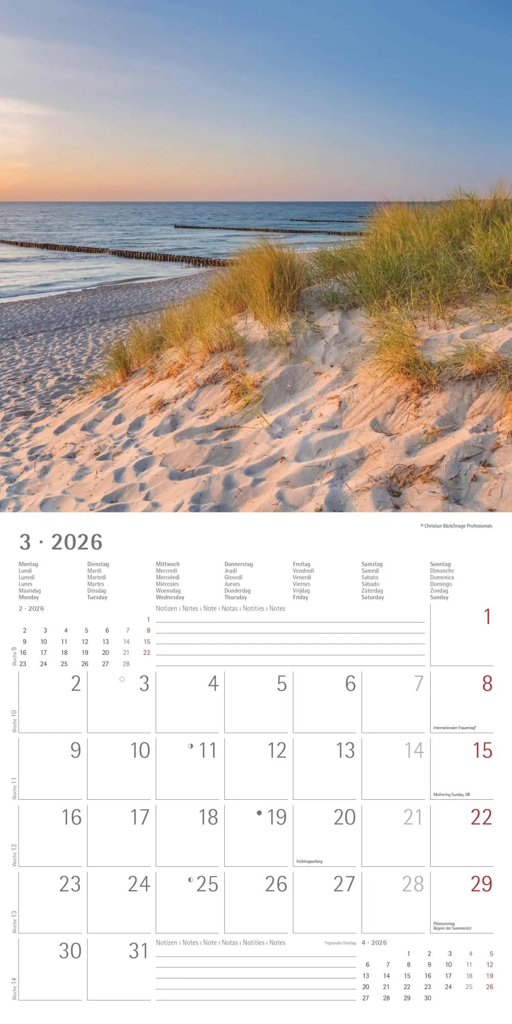 Bild: 4069095001848 | Seeblick 2026 - Broschürenkalender 30x30 cm (30x60 geöffnet) -...