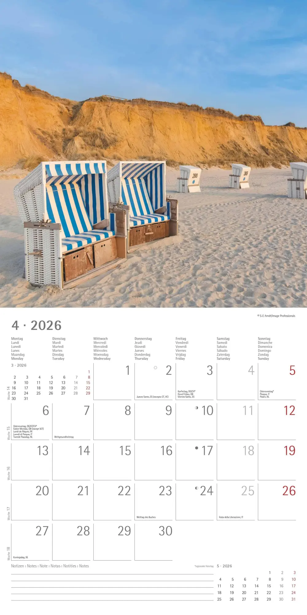 Bild: 4069095001848 | Seeblick 2026 - Broschürenkalender 30x30 cm (30x60 geöffnet) -...