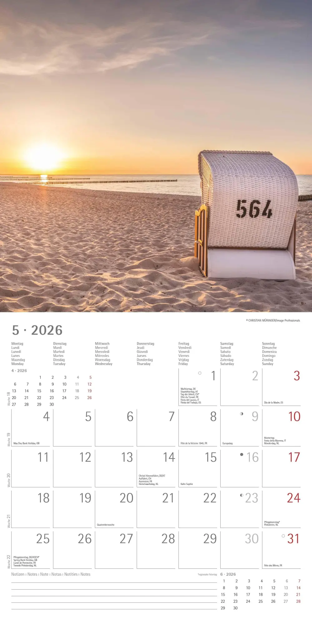 Bild: 4069095001848 | Seeblick 2026 - Broschürenkalender 30x30 cm (30x60 geöffnet) -...