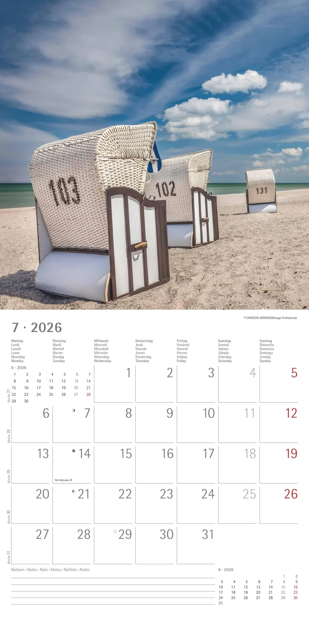 Bild: 4069095001848 | Seeblick 2026 - Broschürenkalender 30x30 cm (30x60 geöffnet) -...