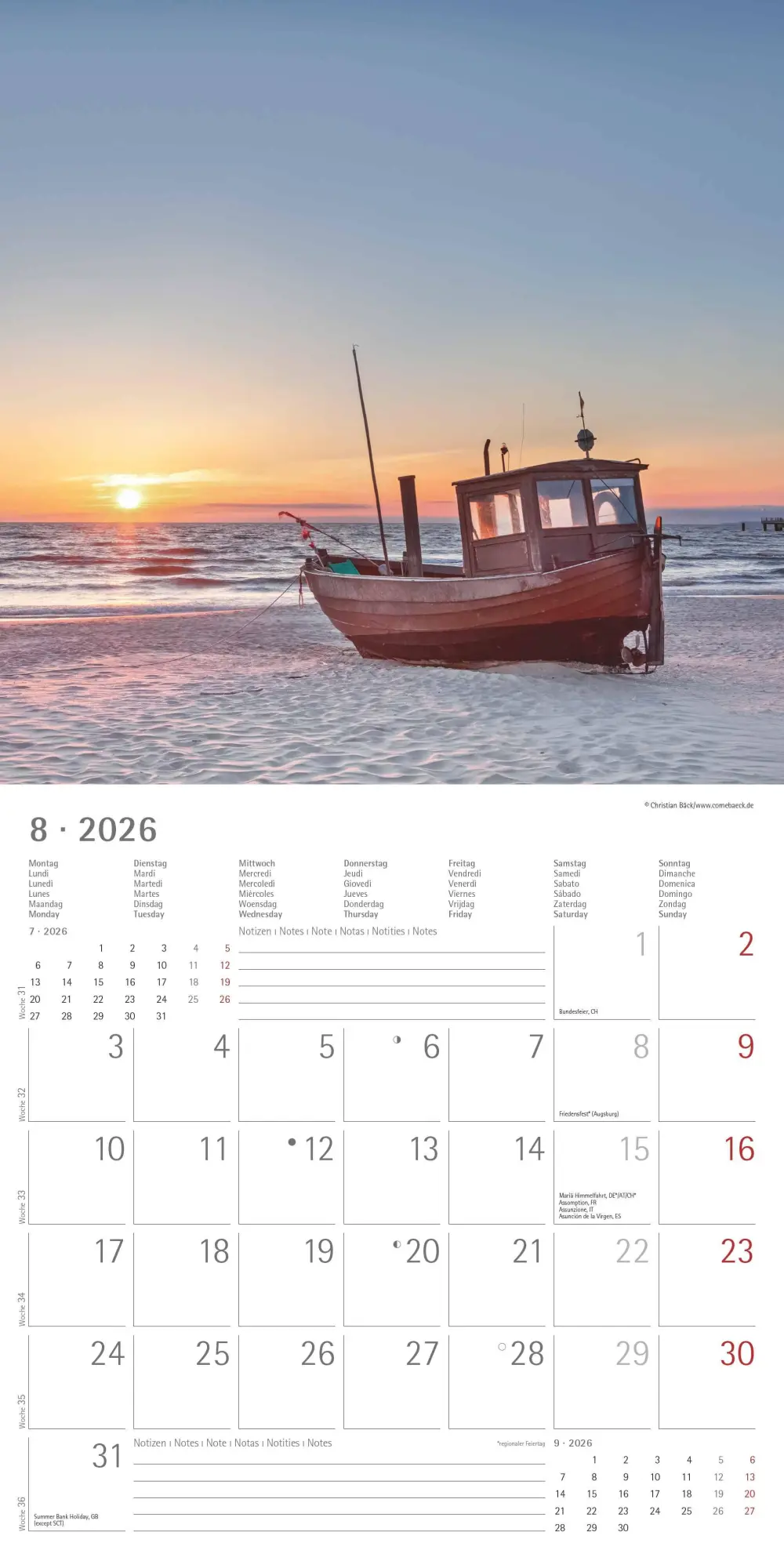 Bild: 4069095001848 | Seeblick 2026 - Broschürenkalender 30x30 cm (30x60 geöffnet) -...