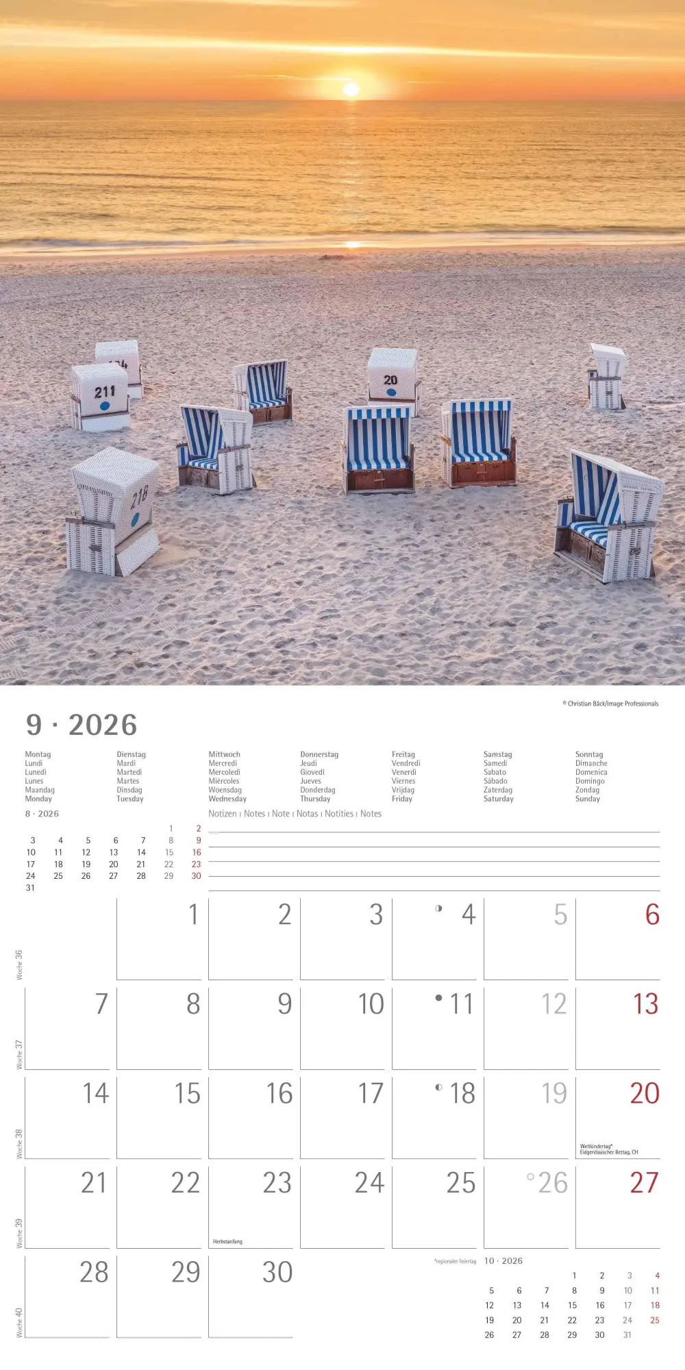 Bild: 4069095001848 | Seeblick 2026 - Broschürenkalender 30x30 cm (30x60 geöffnet) -...