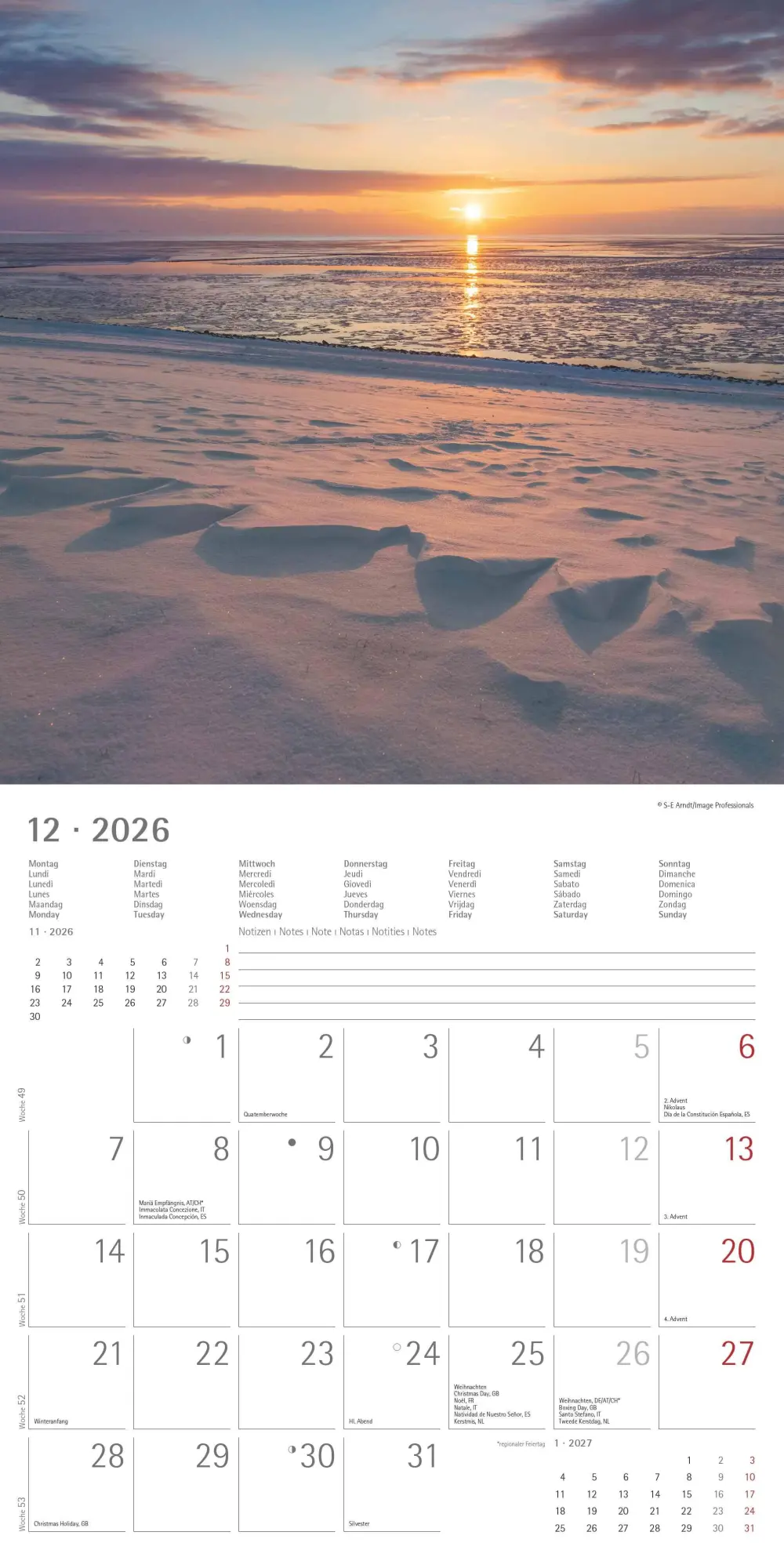 Bild: 4069095001848 | Seeblick 2026 - Broschürenkalender 30x30 cm (30x60 geöffnet) -...