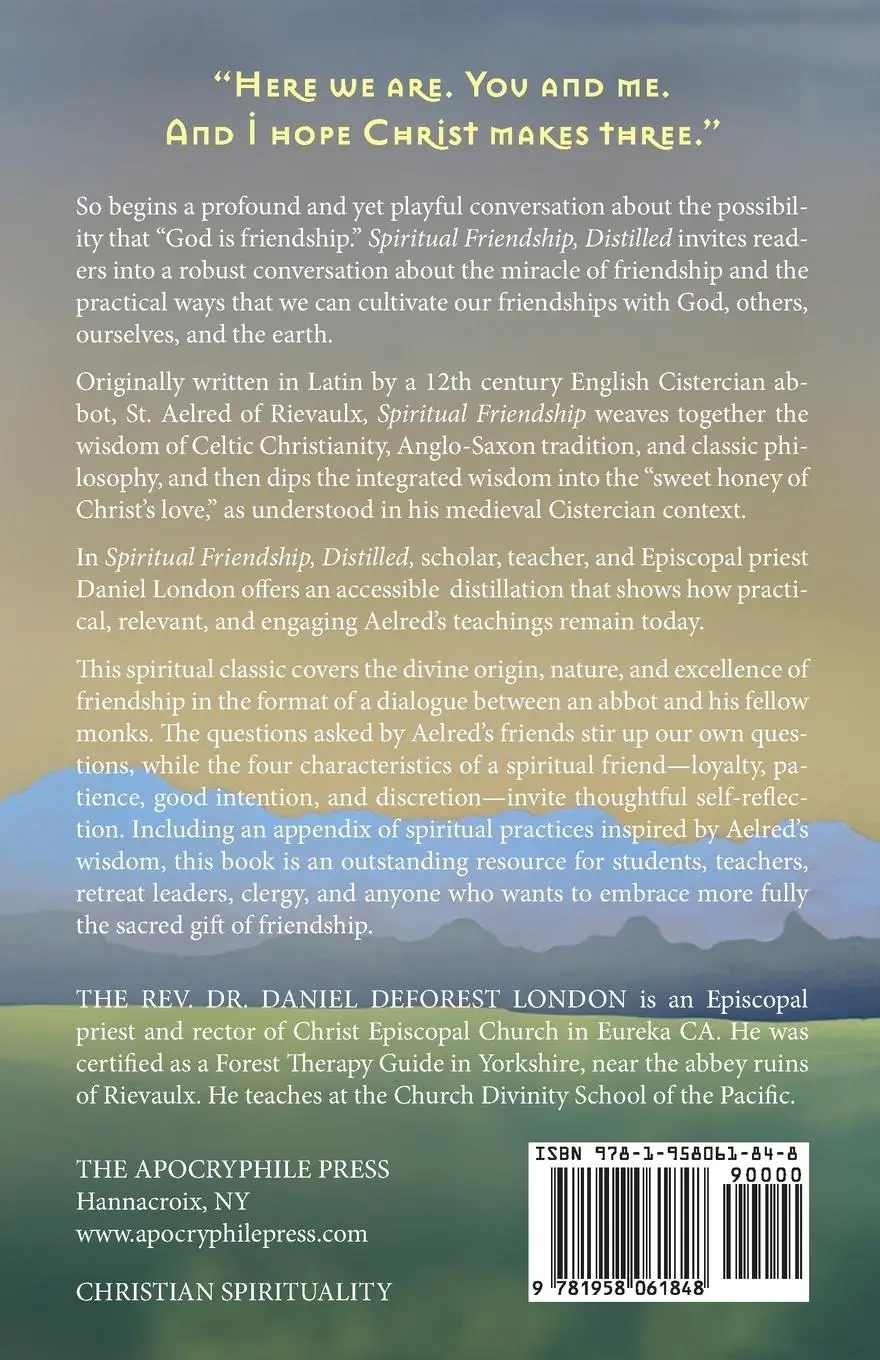 Rückseite: 9781958061848 | Spiritual Friendship, Distilled | St. Aelred of Rievaulx | Taschenbuch