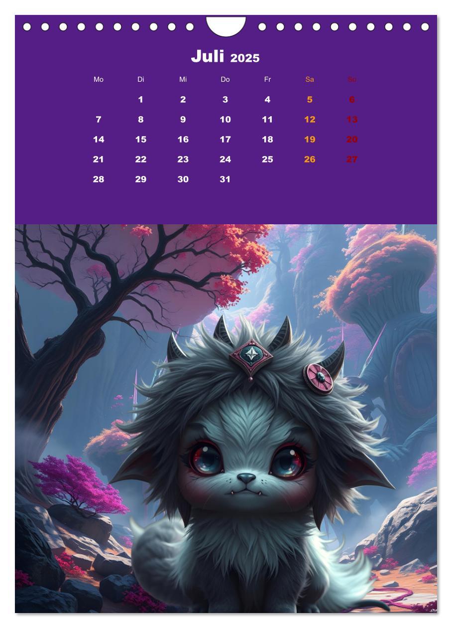 Bild: 9783457201848 | Kuschel Monster (Wandkalender 2025 DIN A4 hoch), CALVENDO...