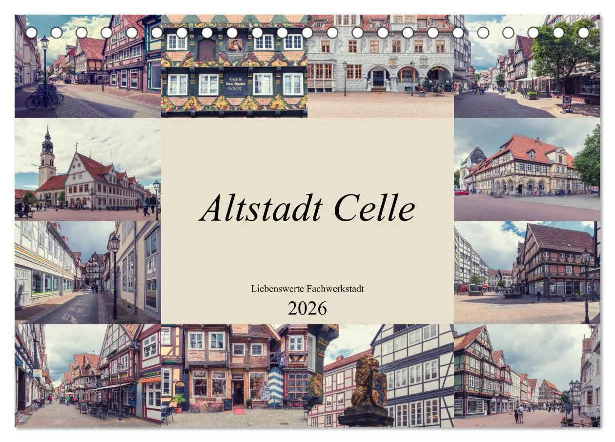 Cover: 9783457681848 | Altstadt Celle (Tischkalender 2026 DIN A5 quer), CALVENDO...