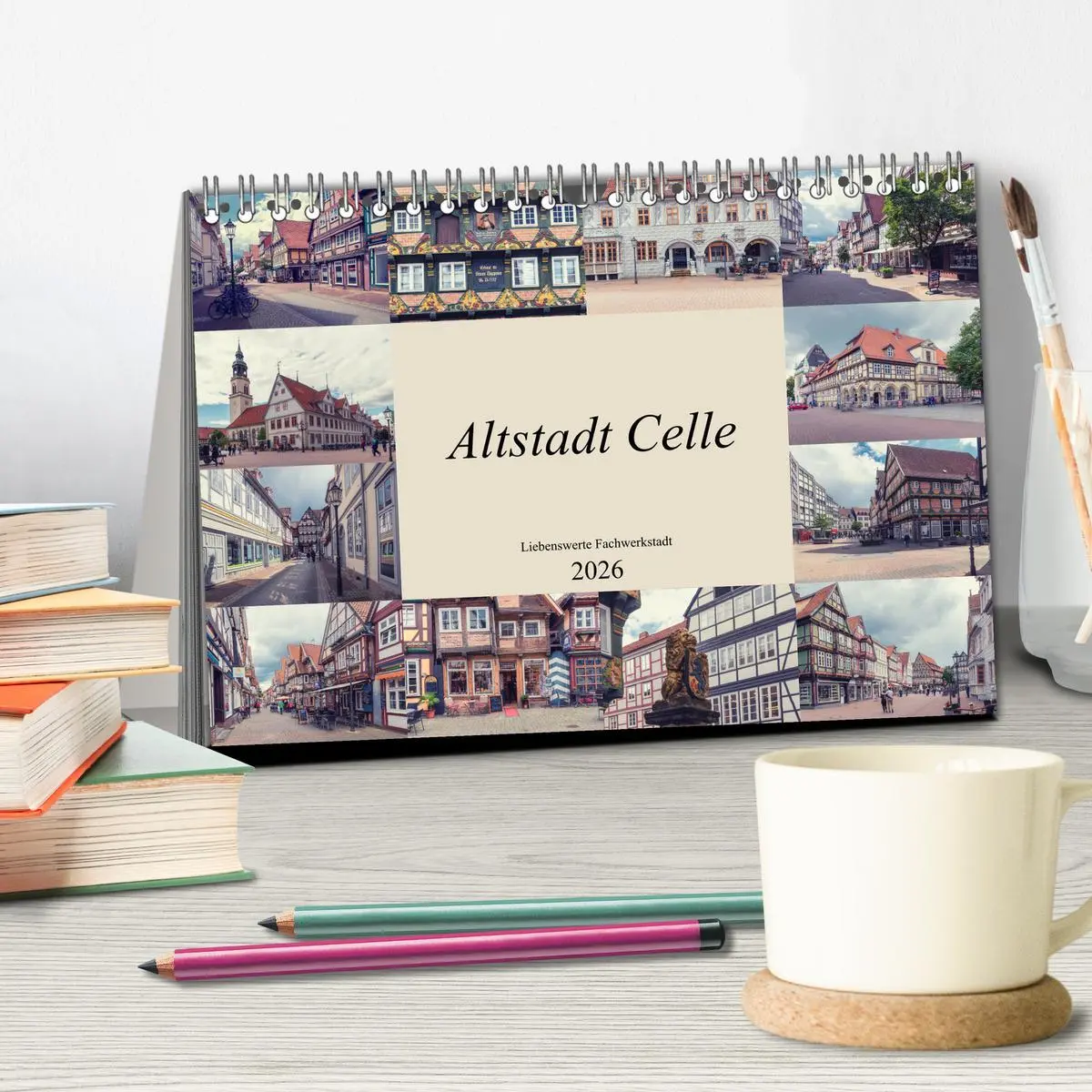 Bild: 9783457681848 | Altstadt Celle (Tischkalender 2026 DIN A5 quer), CALVENDO...