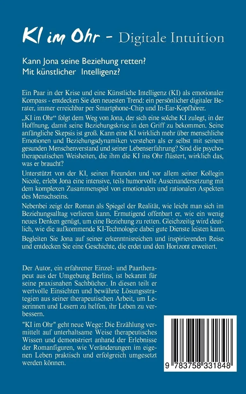 Rückseite: 9783758331848 | KI im Ohr | Digitale Intuition | Reinhardt Krätzig | Taschenbuch