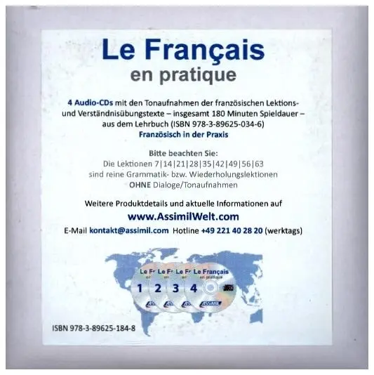 Cover: 9783896251848 | Le Français en pratique,4 Audio-CDs | ASSiMiL GmbH | Audio-CD | 2018