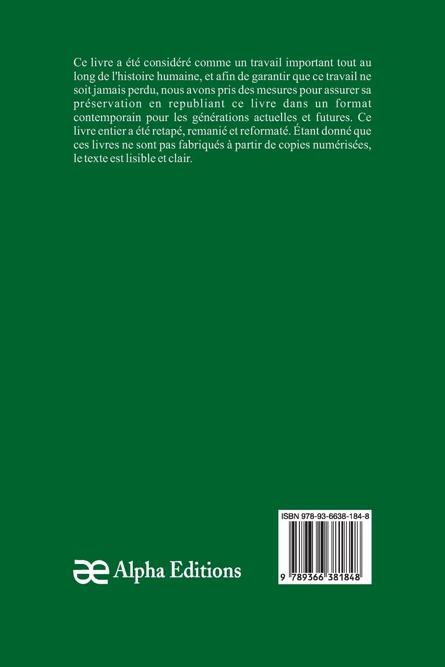Rückseite: 9789366381848 | Consuelo, Tome 1 (1861) | George Sand | Taschenbuch | Französisch