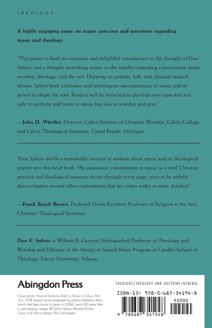 Rückseite: 9780687341948 | Music and Theology | Don Saliers | Taschenbuch | Englisch | 2007