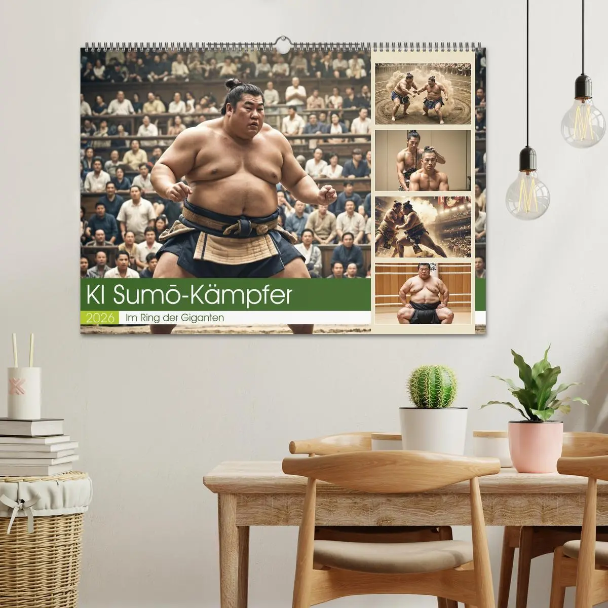 Bild: 9783457361948 | KI Sumo-Kämpfer Im Ring der Giganten (Wandkalender 2026 DIN A2...