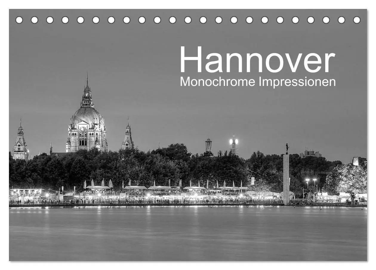 Cover: 9783516141948 | Hannover Monochrome Impressionen (Tischkalender 2026 DIN A5 quer),...