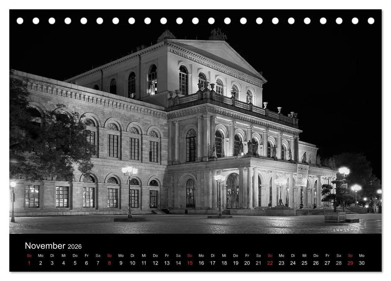 Bild: 9783516141948 | Hannover Monochrome Impressionen (Tischkalender 2026 DIN A5 quer),...