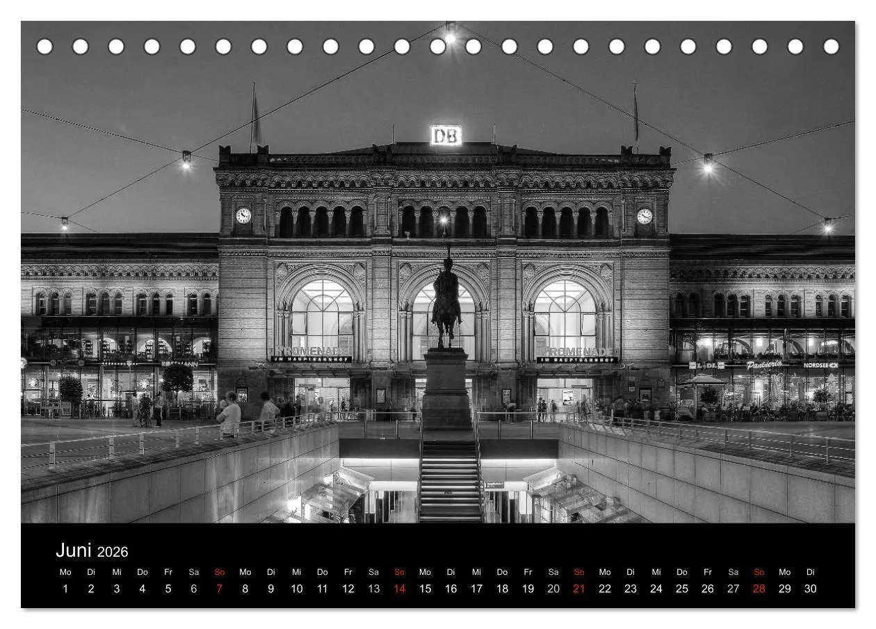 Bild: 9783516141948 | Hannover Monochrome Impressionen (Tischkalender 2026 DIN A5 quer),...