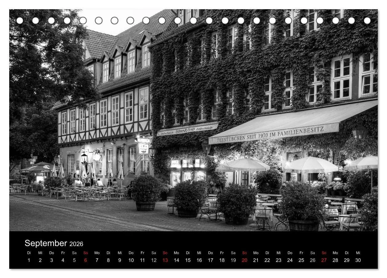 Bild: 9783516141948 | Hannover Monochrome Impressionen (Tischkalender 2026 DIN A5 quer),...